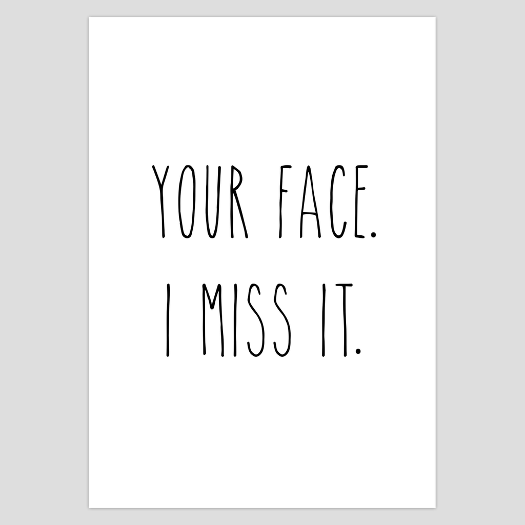 I Miss You Card, Long Distance Card, I Miss You Gift, Moving Away Card,  Long Distance Cards, Goodbye Card, Cute Miss You, image size:1024x1024