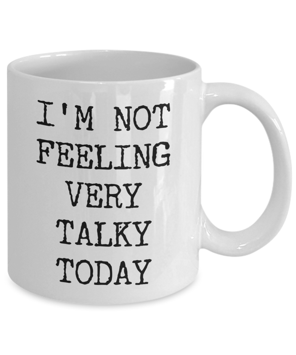 Tazza Mug-Tastic In Ceramica 312ml - I'm Not Feeling Very Talky Today ... Off You F*ck - Regalo Divertente - 2