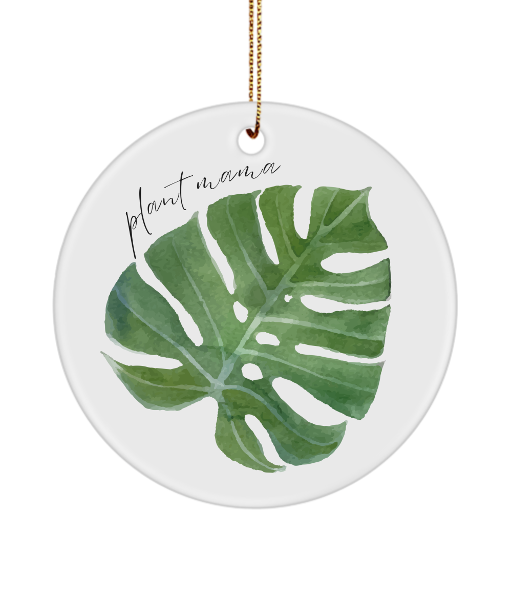 plant momma Plant Mama, Plant Ornament, Plants, Plant Lovers Gift, Variegated Monstera  Deliciosa, Monstera Albo