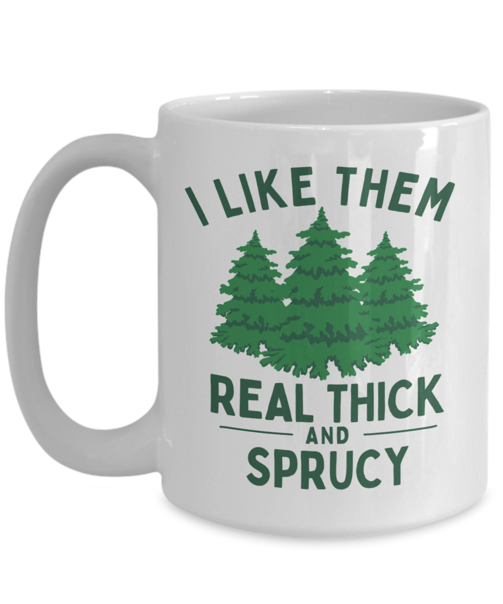 Christmas Tree Mug, Hot Cocoa Mug, Gift Exchange Ideas, I Like Them Re