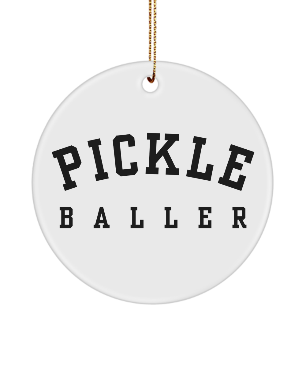 Pickleball Ornament, Pickleball Gag Gift for Men & Women, Funny Pickle –  Cute But Rude