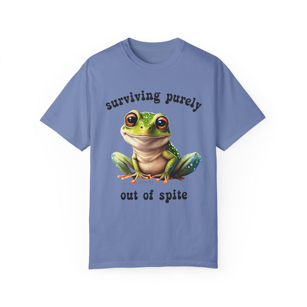 Ironic Shirt, Frog Shirt, Frog T Shirt, Spite Shirt, Dark Humor Shirt, Offensive Shirt, Emo Shirt, Alive Out of Spite, Comfort Colors