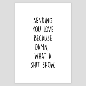 Dark Humor Card, Break up Card, Breakup Card, Thinking About You, Shit Show Card, Rude Cards