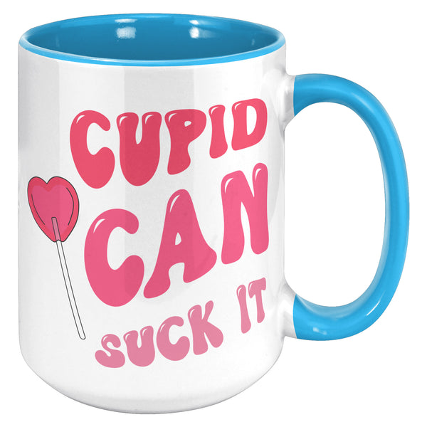 Anti Valentines Day, Anti Valentine, Galentine Card, Galentines Day, Cupid Can Suck It Mug