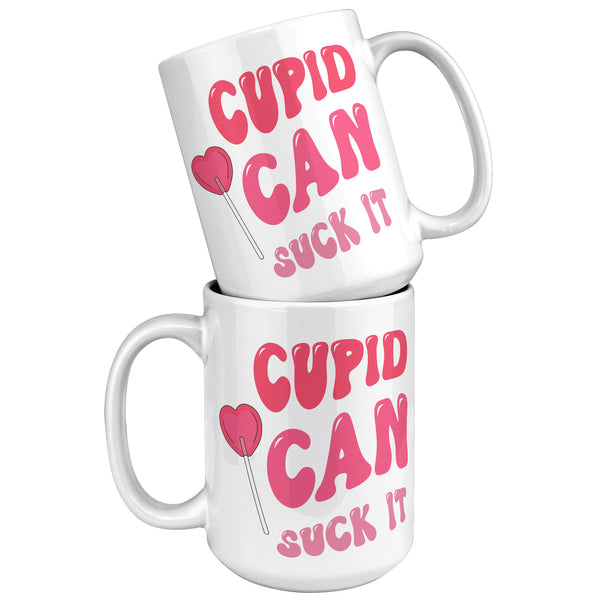 Anti Valentines Day, Anti Valentine, Galentine Card, Galentines Day, Cupid Can Suck It Mug