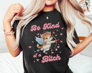 Be Kind of A Bitch Shirt, Anti Valentines Day Shirt, Ironic Shirt, Offensive Shirt, Funny Kitten Shirt, Sarcastic Valentine, Comfort Colors