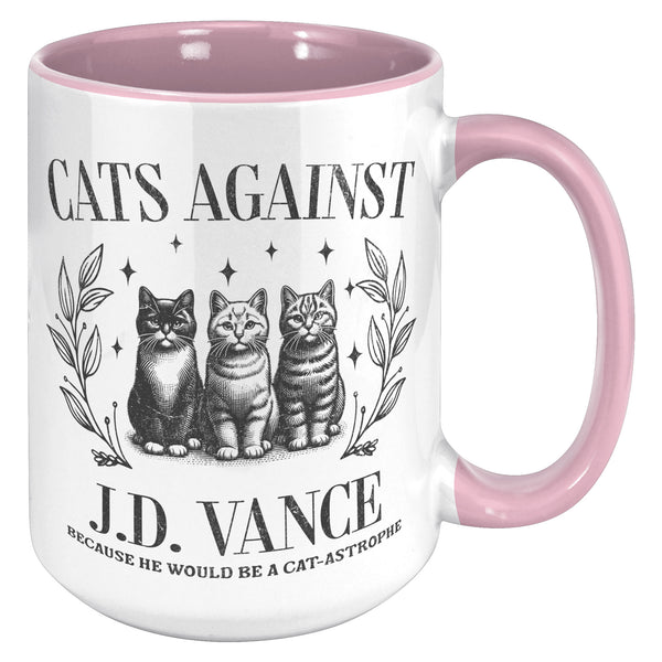 Cats Against JD Vance Mug Cat Lady Coffee Cup