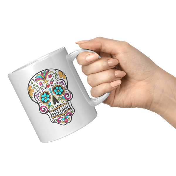 Day_of_the_Dead_Mug_Colorful_Sugar_Skull_11oz_White_RH_Model_Mockup.png