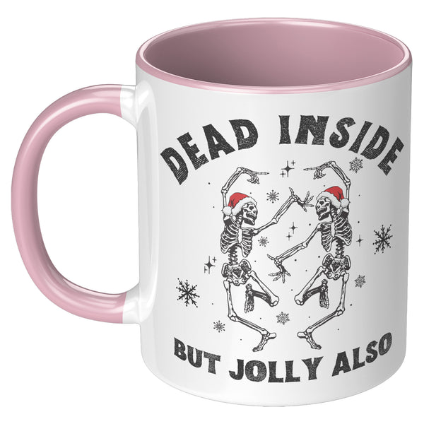 Dead Inside Skeleton Mug, Skeleton Cup, Christmas Skeleton, Dancing Skeleton, Spooky Christmas, Creepy Christmas, Goth Christmas Gifts