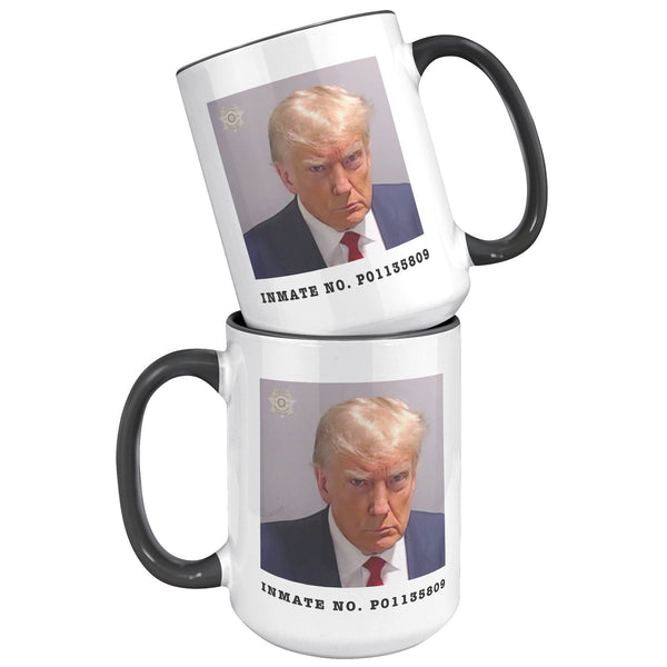 Donald Trump Mugshot Mug Election 2024 Coffee Cup Inmate No. P01135809
