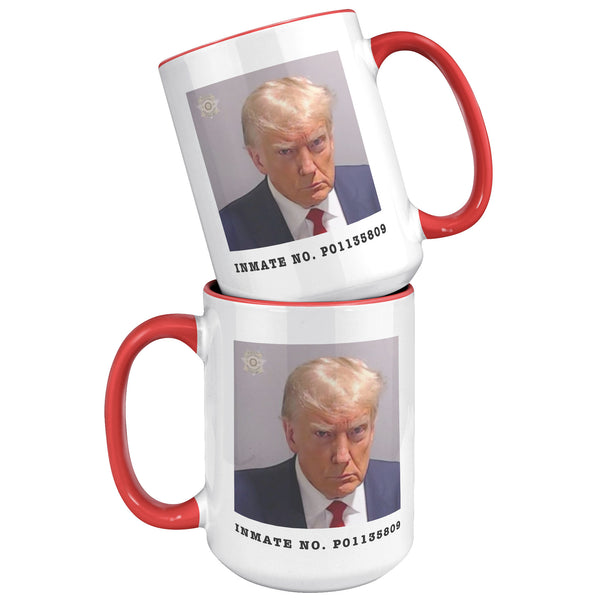Donald Trump Mugshot Mug Election 2024 Coffee Cup Inmate No. P01135809