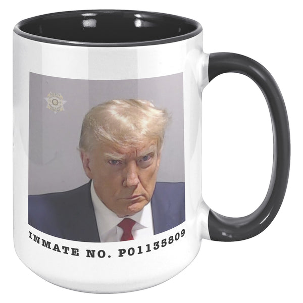 Donald Trump Mugshot Mug Election 2024 Coffee Cup Inmate No. P01135809