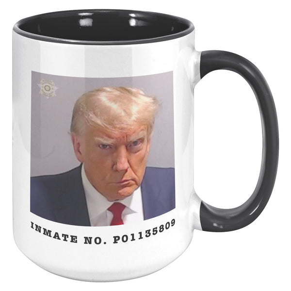 Donald Trump Mugshot Mug Election 2024 Coffee Cup Inmate No. P01135809