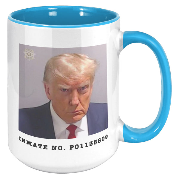 Donald Trump Mugshot Mug Election 2024 Coffee Cup Inmate No. P01135809