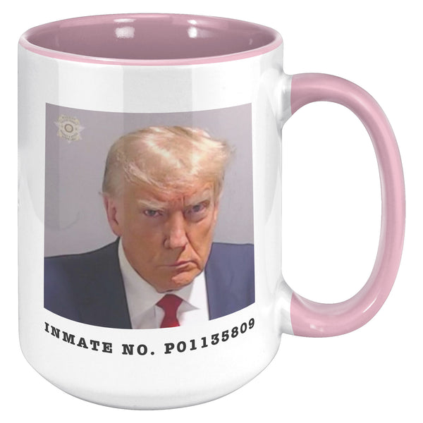 Donald Trump Mugshot Mug Election 2024 Coffee Cup Inmate No. P01135809