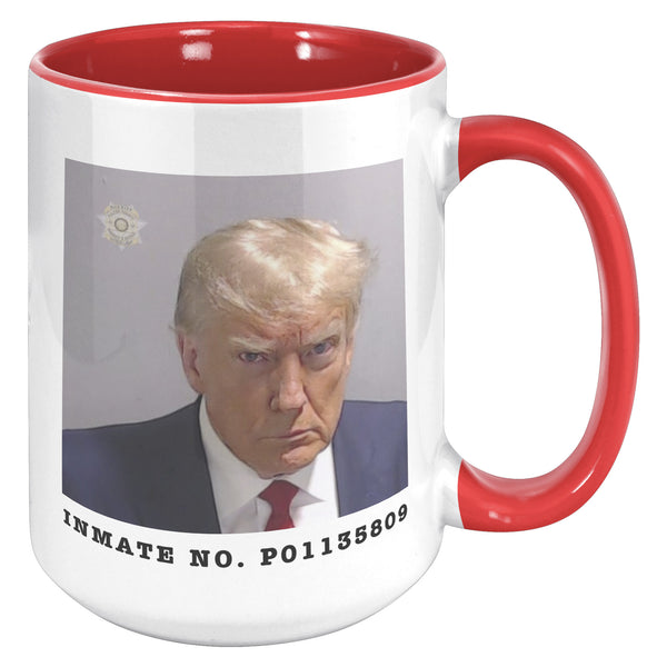 Donald Trump Mugshot Mug Election 2024 Coffee Cup Inmate No. P01135809