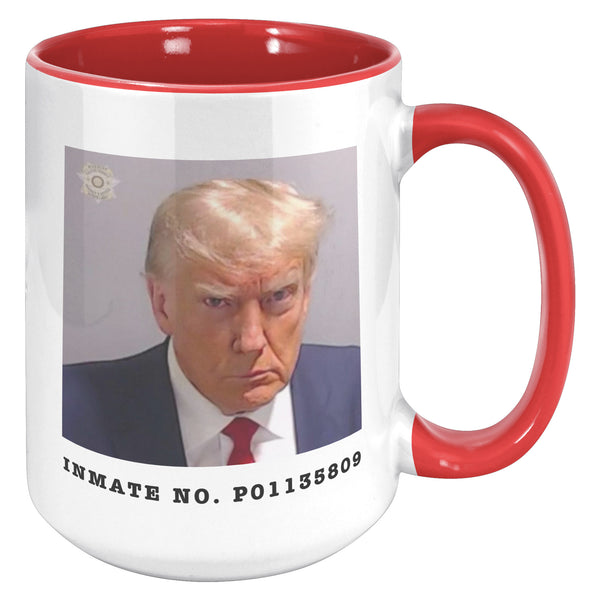 Donald Trump Mugshot Mug Election 2024 Coffee Cup Inmate No. P01135809