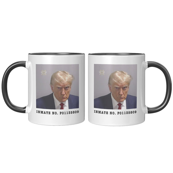 Donald Trump Mugshot Mug Election 2024 Coffee Cup Inmate No. P01135809 Fulton County Jail Georgia