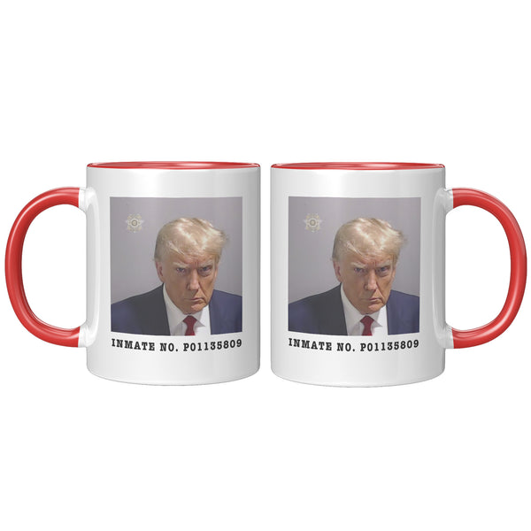 Donald Trump Mugshot Mug Election 2024 Coffee Cup Inmate No. P01135809 Fulton County Jail Georgia