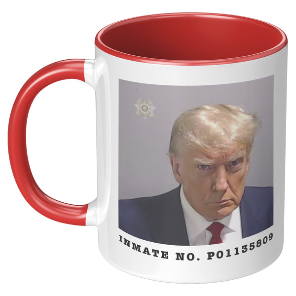 Donald Trump Mugshot Mug Election 2024 Coffee Cup Inmate No. P01135809 Fulton County Jail Georgia