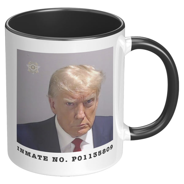 Donald Trump Mugshot Mug Election 2024 Coffee Cup Inmate No. P01135809 Fulton County Jail Georgia