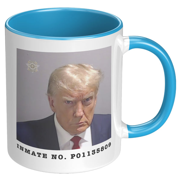 Donald Trump Mugshot Mug Election 2024 Coffee Cup Inmate No. P01135809 Fulton County Jail Georgia