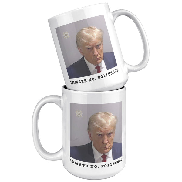 Donald Trump Mugshot Mug Election 2024 Coffee Cup Inmate No. P01135809