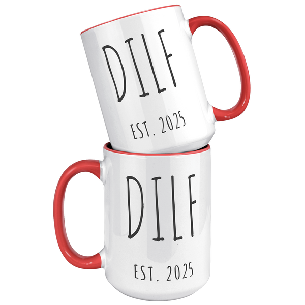 First_Time_Dad_Gift_New_Dad_Gift_DILF__15oz_Accent_FrontBack_Red_Mockup.png