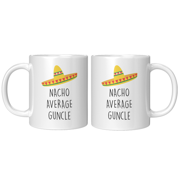 Gift_for_Gay_Uncle_Gifts_Nacho_Average_G_11oz_White_FrontBack_Mockup.png