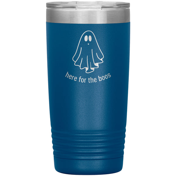 Here for the Boos, Spooky Tumbler, Ghost Tumbler Ghost Mug, Halloween Tumbler, Coffee Cup