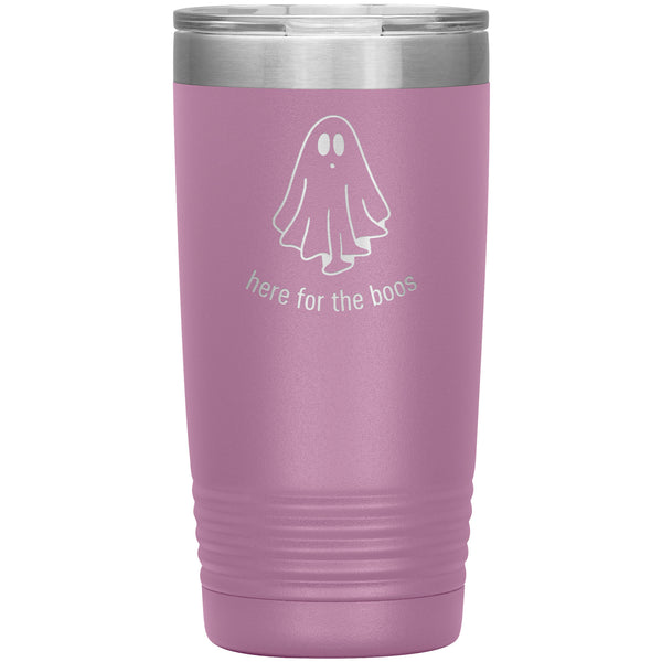 Here for the Boos, Spooky Tumbler, Ghost Tumbler Ghost Mug, Halloween Tumbler, Coffee Cup