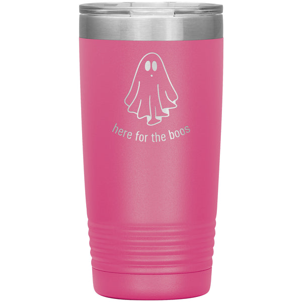 Here for the Boos, Spooky Tumbler, Ghost Tumbler Ghost Mug, Halloween Tumbler, Coffee Cup