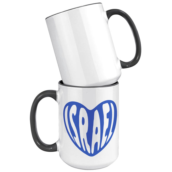 Israel Heart Mug Coffee Cup