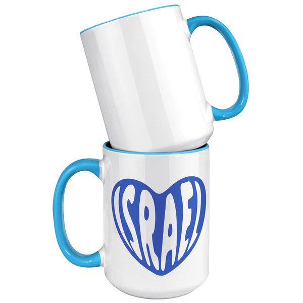Israel Heart Mug Coffee Cup