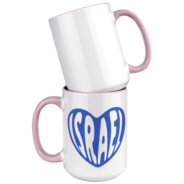 Israel Heart Mug Coffee Cup