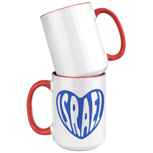 Israel Heart Mug Coffee Cup