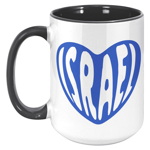 Israel Heart Mug Coffee Cup