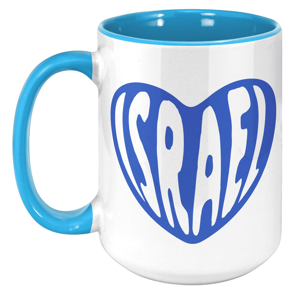Israel Heart Mug Coffee Cup