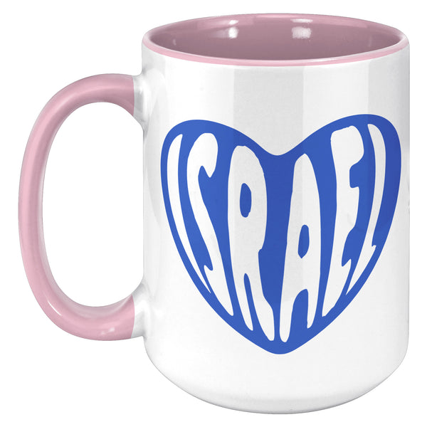 Israel Heart Mug Coffee Cup