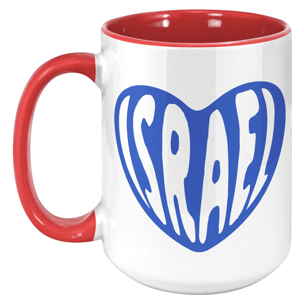 Israel Heart Mug Coffee Cup