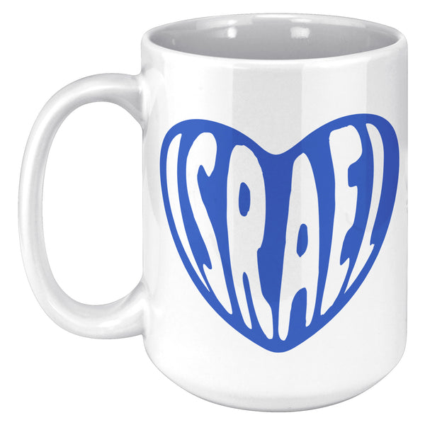 Israel Heart Mug Coffee Cup
