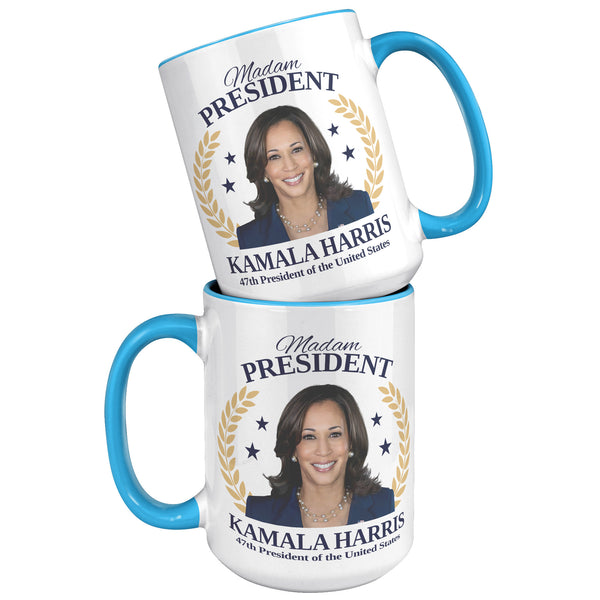 Madam President Mug 47th President Kamala Harris Democrat Election 2024 Coffee Cup