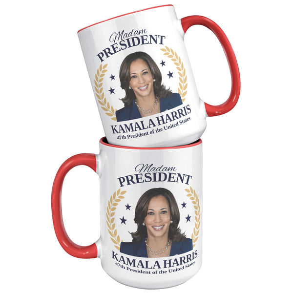 Madam President Mug 47th President Kamala Harris Democrat Election 2024 Coffee Cup
