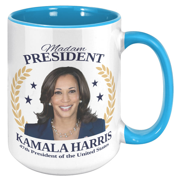 Madam President Mug 47th President Kamala Harris Democrat Election 2024 Coffee Cup