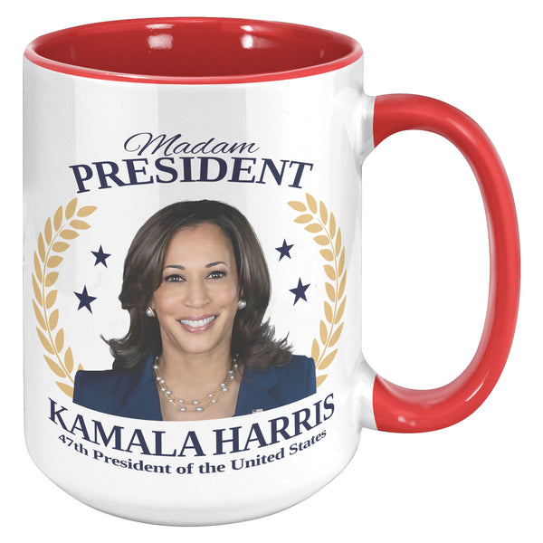 Madam President Mug 47th President Kamala Harris Democrat Election 2024 Coffee Cup