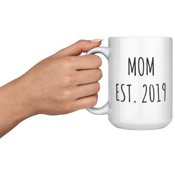 New_Mom_Est_2019_Mug_Coffee_Cup_Gift_for_15oz_White_LH_Model_Mockup.png