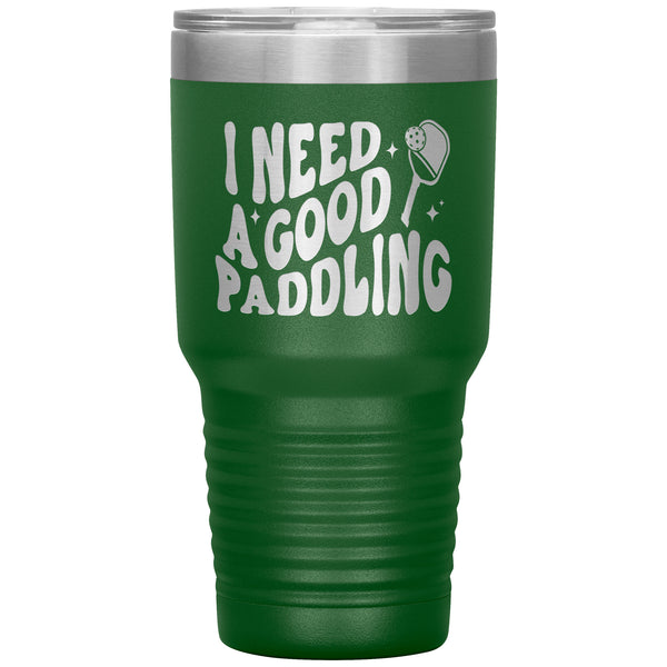 Pickleball Mug Funny Pickleball Tumbler Cute Pickleball Gifts for Pickleball Player Pickleball Paddle Travel Coffee Cup 30oz BPA Free