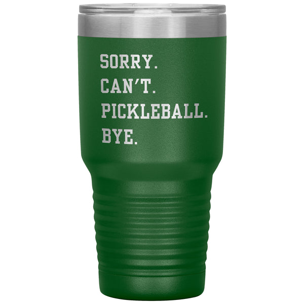 Pickleball Mug Funny Pickleball Tumbler Pickleball Gifts for Pickleball Dad & Pickleball Mom Travel Coffee Cup 30oz BPA Free