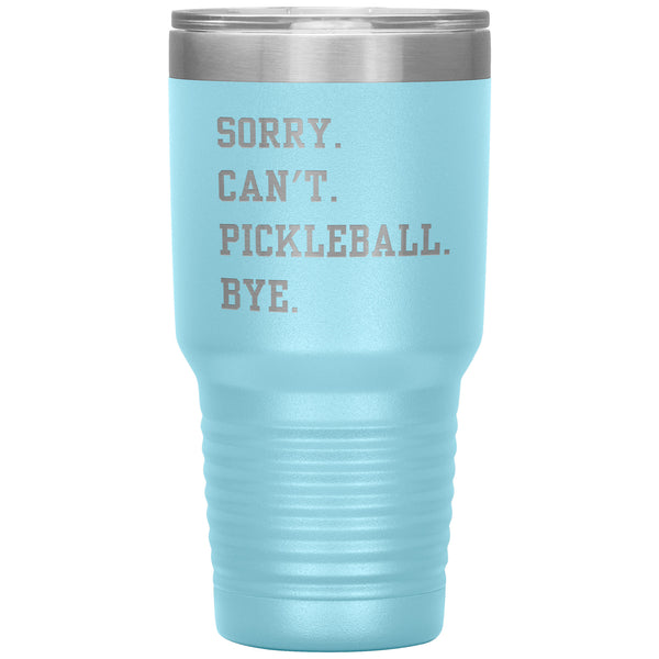 Pickleball Mug Funny Pickleball Tumbler Pickleball Gifts for Pickleball Dad & Pickleball Mom Travel Coffee Cup 30oz BPA Free
