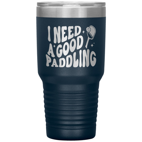 Pickleball Mug Funny Pickleball Tumbler Cute Pickleball Gifts for Pickleball Player Pickleball Paddle Travel Coffee Cup 30oz BPA Free